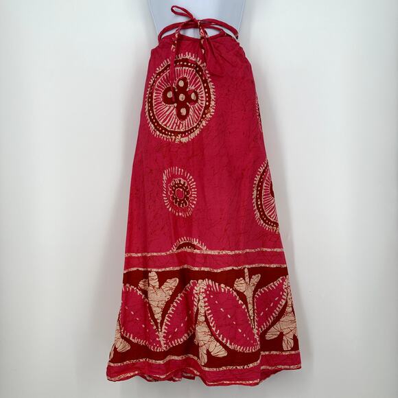 House of Harlow Dresses & Skirts - House of Harlow Skirt Womens XS Pink Maxi Keyhole Tie Boho Festival Cotton